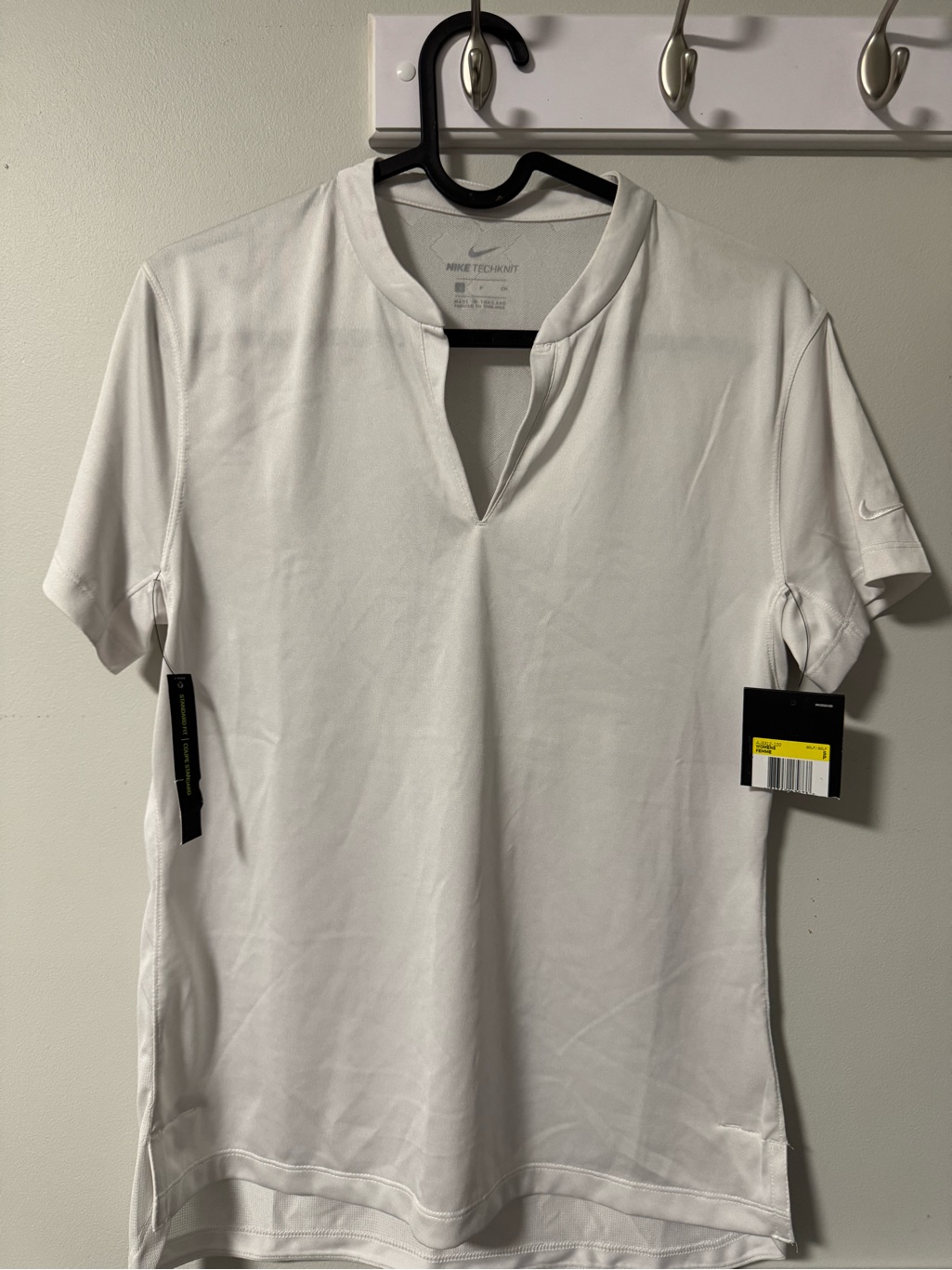 Women’s Nike White Golf Knit Short-Sleeve Shirt